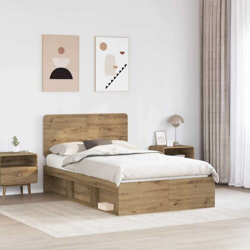  Okvir za krevet Umjetnička hrastovina 120 x 190 cm Slike