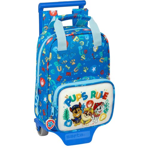  &amp;Scaron;kolski Ruksak s Kotačima The Paw Patrol Pups rule Plava 20 x 28 x 8 cm Slike