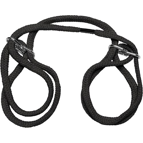 Doc Johnson Japanese Style Bondage Cotton Cuffs Wrist or Ankle Black Cijene