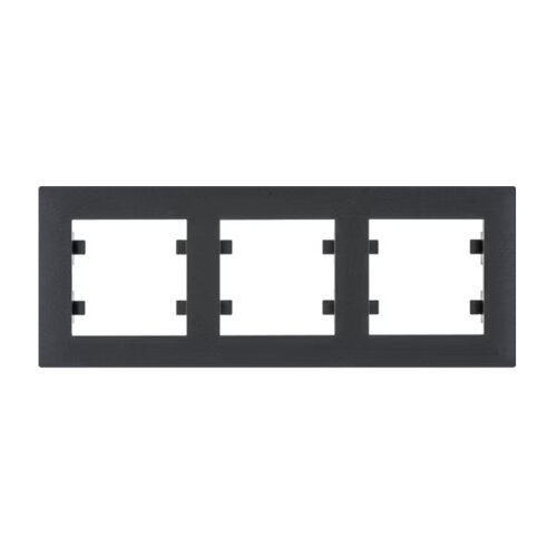HAGER Okvir 3-struki horizontalni WL5733 crni Cijene