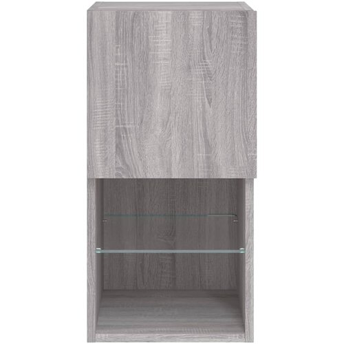  ormarići s LED svjetlima 2 kom boja hrasta 30,5x30x60 cm Slike