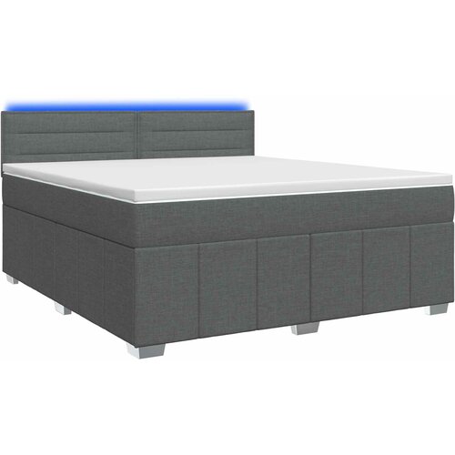  Boxspring krevet s madracem Tamnosiva 140 x 190 cm Tkanina Cene