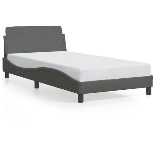 VidaXL Okvir za krevet Dover tamnosivi 100x203 cm od tkanine - Tamno siva 100 x 203 cm Slike