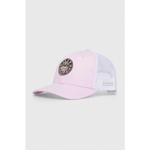 Columbia Dječja kapa sa šiltom Youth Snap boja: ružičasta, s aplikacijom