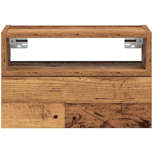  Zidni noćni ormarići 2 kom staro drvo 45x26x28,5 cm Slike