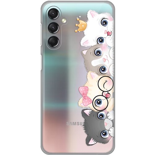 Torbica silikonska print skin za samsung A245F galaxy A24 4G cats Slike