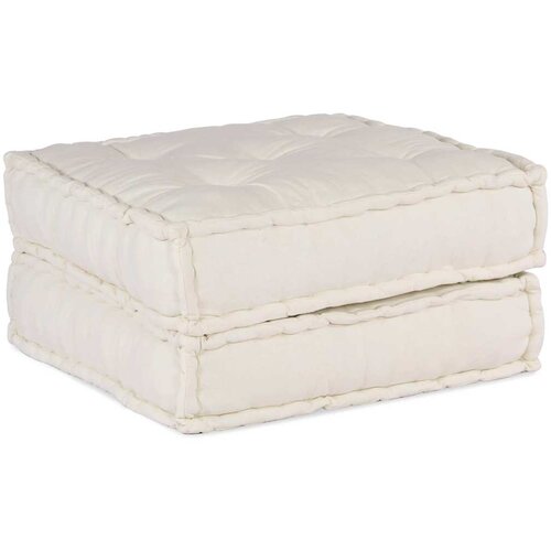 vidaXL Modularni puf kremast 70x70x36 Tkanina Cene