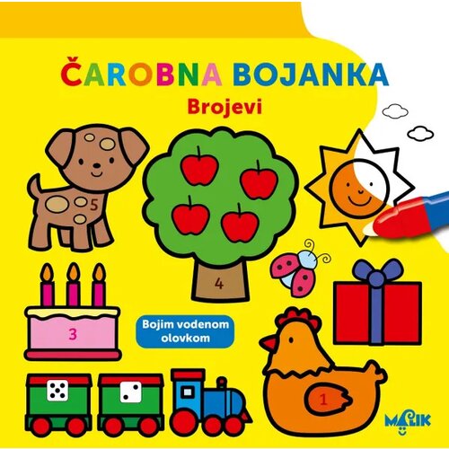 MALIK knjiga Čarobna bojanka - brojevi Cijene