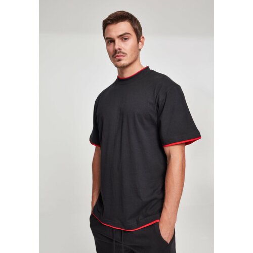 UC Men Contrasting high shirt blk/red Cene
