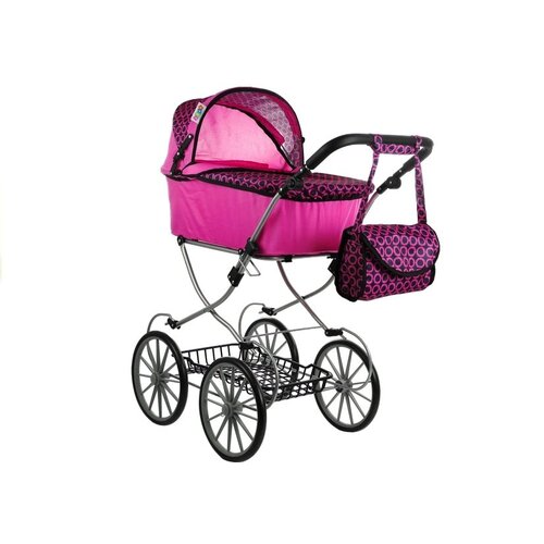  Kolica za lutke Alice Retro XL- roza Slike