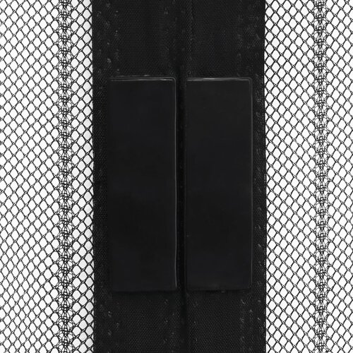  Zastori protiv insekata 2 kom s magnetima 220 x 110 cm crni Slike