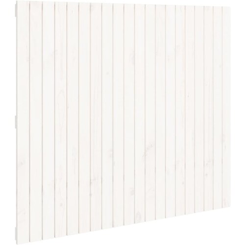 Maison Chic stensko posteljno vzglavje - vzglavna omarica - nočna omarica belo 127,5x3x110 cm trdna borovina, (21706733) Cene