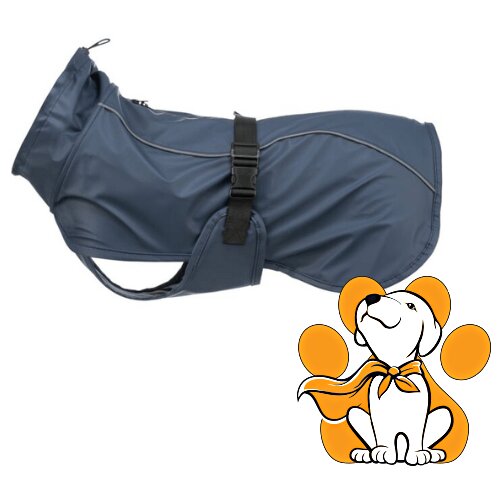 Trixie Be Nordic Husum Raincoat Teget L 55 cm, Reflektivni Mantil Za Kišne Dane Cene