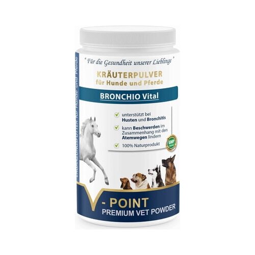 V-POINT BRONCHIO VITAL - Premium zeliščni prah za pse in konje Cene