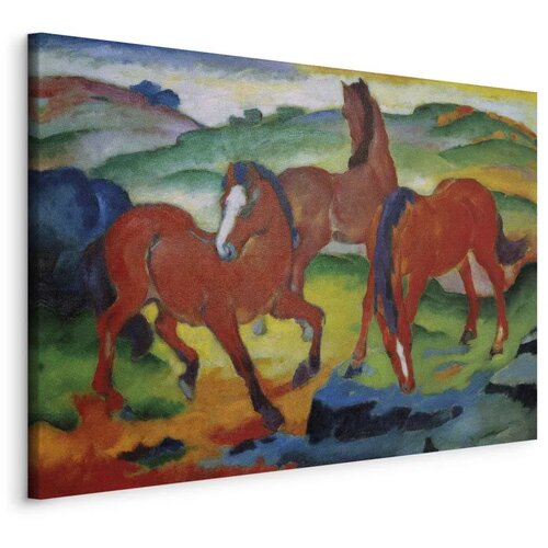  Slika - Franz Marc – The Red Horses (Grazing Horses IV) 60x40 Standard Cene