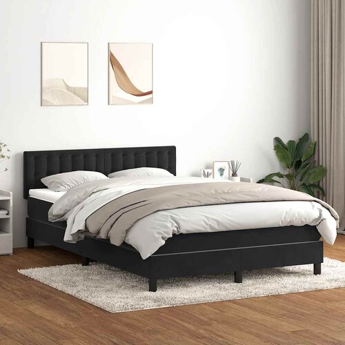 Box spring krevet s madracem crni 160x210 cm bar&scaron;unasti Cijene