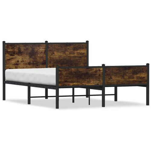 vidaXL Metalni okvir kreveta s uzglavljem i podnožjem 140x200 cm Cene