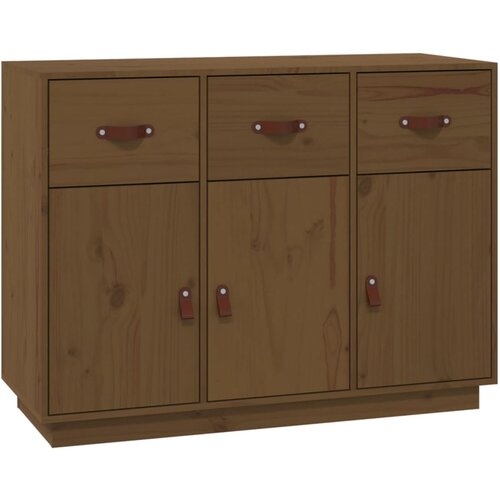 Maison Chic Komoda - Predalnik medeno rjava 100x40x75 cm trdna borovina, (21717012) Slike