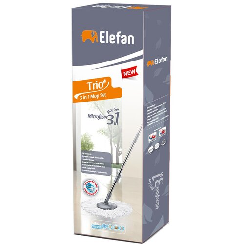 Elefan Set mikrofiberski refil, rotirajući glava mopa i teleskopska podesiva drška Cene