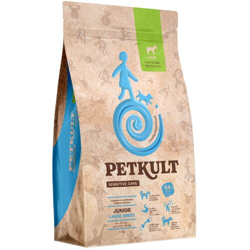 Petkult sensitive care junior, large - jagnjetina 3 kg Slike