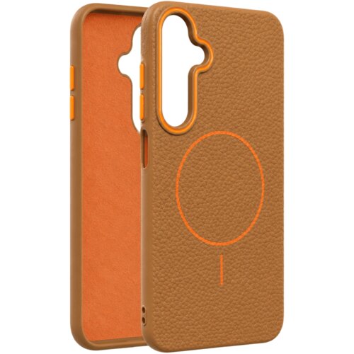 Samsung Leather Grip MagSafe maska za Galaxy A16 - Narandžasta Cene