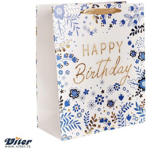 Viter Kesa birthday in blue flowers l Slike