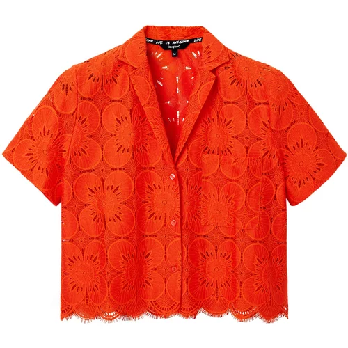 Desigual Bluza 'Preston' oranžno rdeča