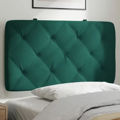 Jastuk za uzglavlje tamnozeleni 90 cm baršunasti