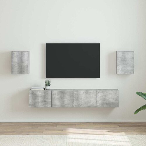 TV zidni ormar 2 pcs Beton 30 x 31 x 40 cm Konstruirano drvo Cijene