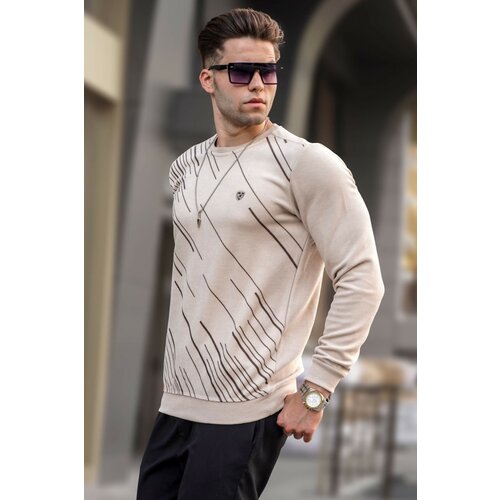 Madmext Sweater - Beige - Regular fit Slike