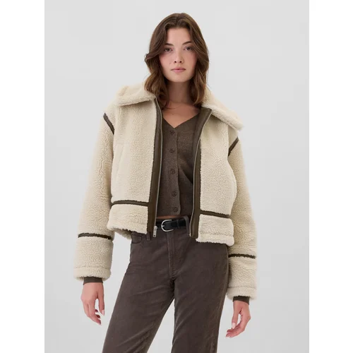 GAP Cropped Sherpa Jacket - Women's