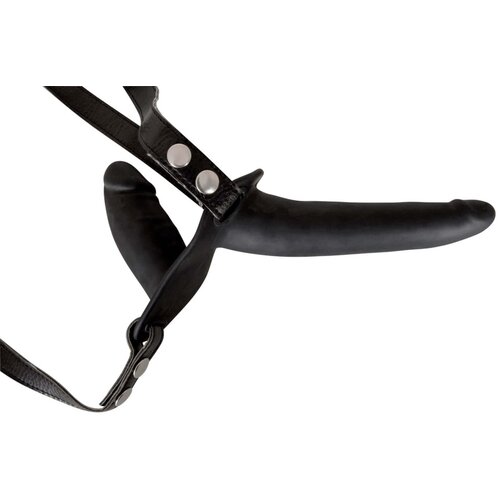 You2Toys - Pričvrstivi silikonski dildo duo (crni) Slike