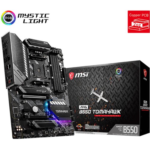 MSI MB MAG B550 TOMAHAWK AM4 4xDDR4 2xPCI-E x16 2xPCI-E x1 2xM.2 6xSATA3 HDMI DP ATX retail Cijene