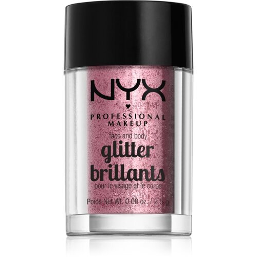 NYX Professional Makeup Glitter Goals bleščice za obraz in telo odtenek 02 Rose 2.5 g Cene