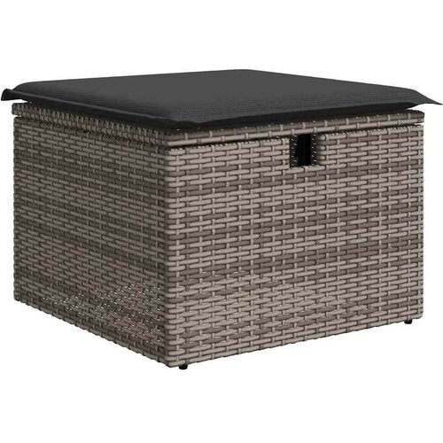 VidaXL 7-dijelni set vrtnih sofa sivi od poliratana Slike