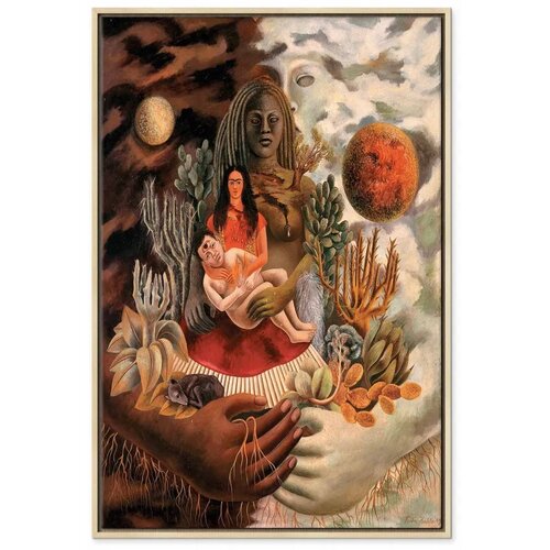  Slika - Frida Kahlo &amp;ndash; The Love Embrace of the Universe the Earth (Mexico) Myself Diego and Se&amp;ntilde;or Xolotl 40x60 U prirodnom dr Slike