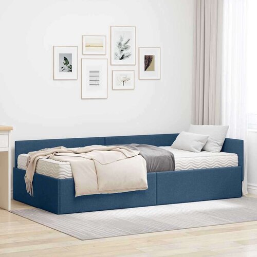  Kotni okvir postelje z matrico Drugo 2 pcs Modra blago, (5000123233) Cene