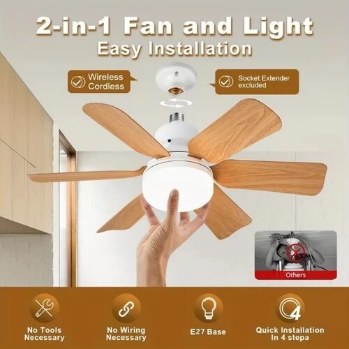 Smania LightFlower™ leseni stropni ventilator LED (vtičnica E27) Cene