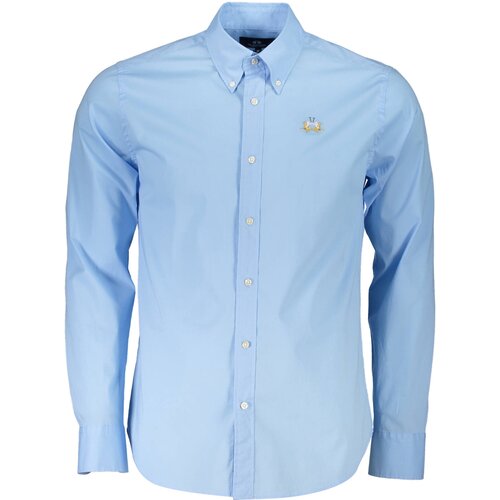 La Martina MEN&amp;amp;#39;S LONG SLEEVE SHIRT BLUE Slike