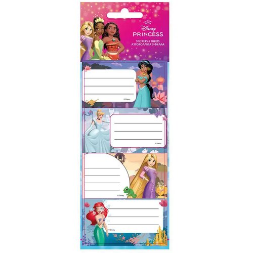 Luna Disney Princeze naljepnice za bilježnice, paket od 20 komada Cijene
