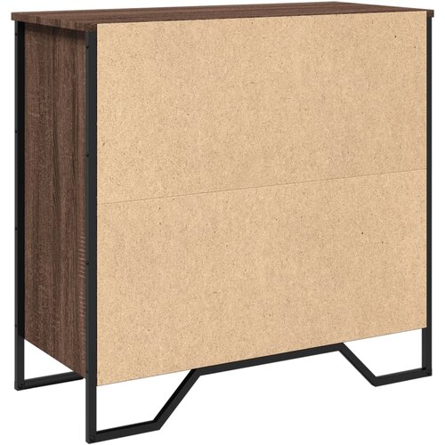  Komoda boja smeđeg hrasta 78x35,5x74,5 cm konstruirano drvo Slike