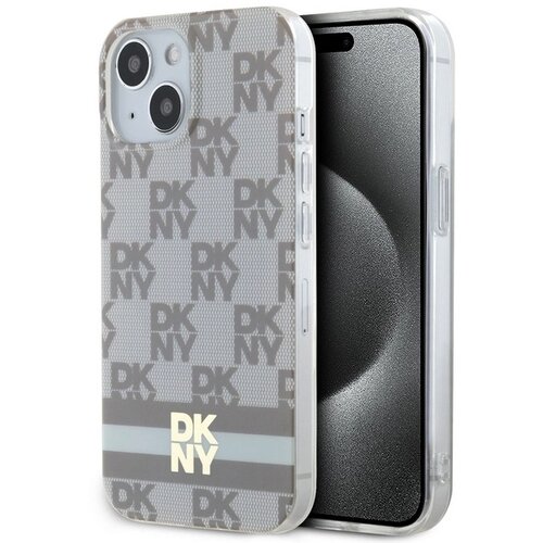 Dkny IML OVITEK V KARIRANEM MONO VZORCU MAGSAFE ZA IPHONE 15 14 13 BEŽ, (21897727) Cene