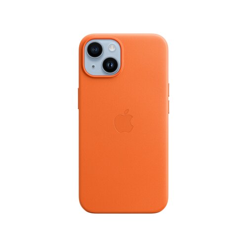 Apple iPhone 14 Leather Case with MagSafe - Orange (mpp83zm/a) Cene