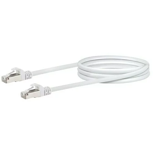 SCHWAIGER Mrežni kabel (CAT6, Duljina: 2,5 m, Bijele boje, RJ45 utikač, Do 1 GBit/s)