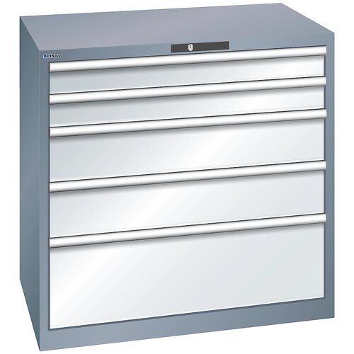 LISTA predalnik s 5 predali, šxgxv 1023 x 725 x 1000 mm, svetlo moder Cene