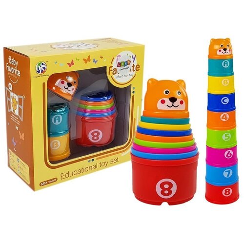  Piramidalne ča&amp;scaron;e za bebe s brojevima - &amp;scaron;arene Slike