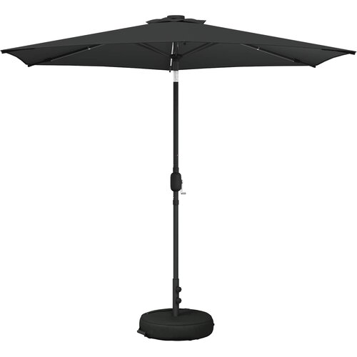 vidaXL Zunanje senčilo z LED lučmi 270 x 270 cm Poliester Antracit, (5000247899) Cene