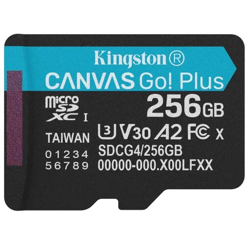 Kingston Memorijska kartica U3 V30 microSDXC 256GB Canvas Go Plus 200MB/s A2 SDCG4/256GBSP Cene