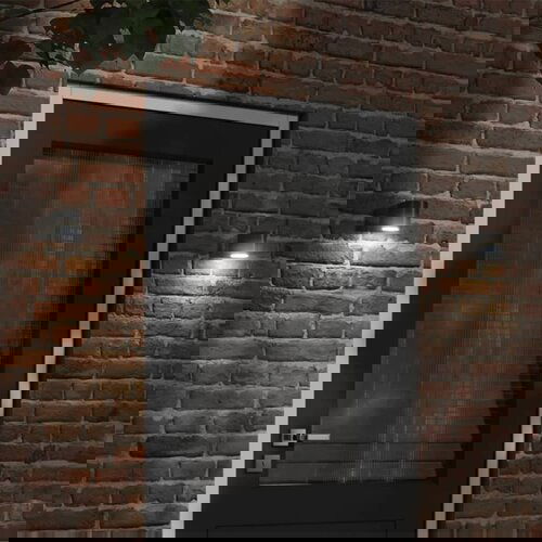 VidaXL Vanjska zidna svjetiljka crna od lijevanog aluminija Slike