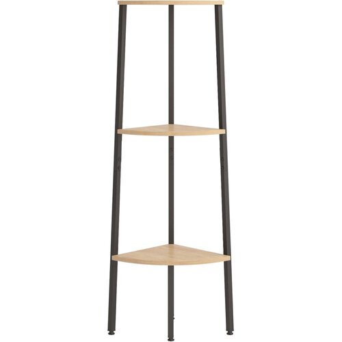  Kutne police s 3 razine svjetlosmeđe-crne 45,5 x 31,5 x 120 cm Slike
